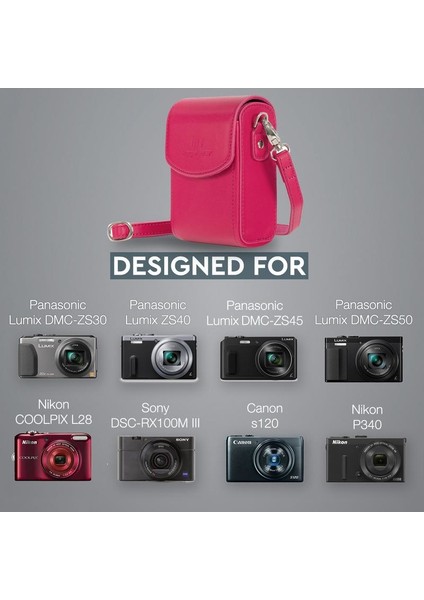 Nikon P340, L28, TZ57 Suni Deri Dikey Kamera Çantası fırsatları