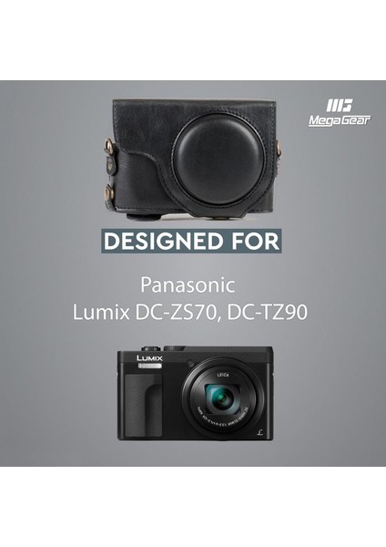 Panasonic ZS70 ZS80, TZ90, TZ95 Suni Deri Kamera Çantası fırsatları
