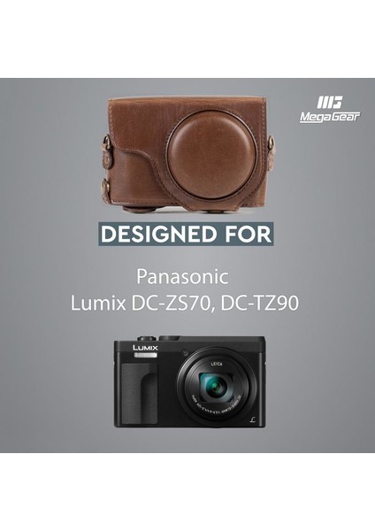 Panasonic ZS70 ZS80, TZ90, TZ95 Suni Deri Kamera Çantası fırsatları