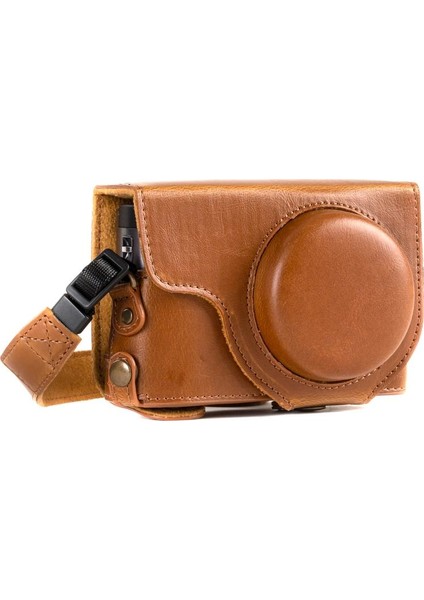 Panasonic ZS70 ZS80, TZ90, TZ95 Suni Deri Kamera Çantası