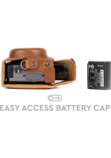 Panasonic ZS70 ZS80, TZ90, TZ95 Suni Deri Kamera Çantası modelleri