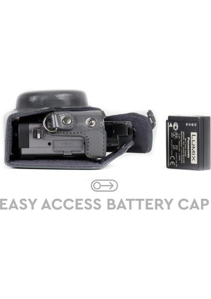 Panasonic ZS70 ZS80, TZ90, TZ95 Suni Deri Kamera Çantası modelleri