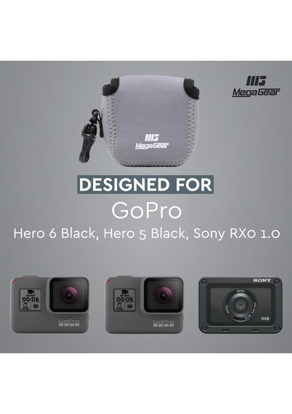 Sony Rx0 1.0, Hero 5 , Hero 6, Hero 8 Neopren Kamera Kılıfı
