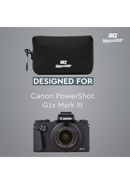 MG1376 Powershot G1 X Mark Iıı Neopren Kamera Kılıfı