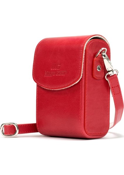 Panasonic ZS200, DC-TZ200 Suni Deri Dikey Kamera Çantası