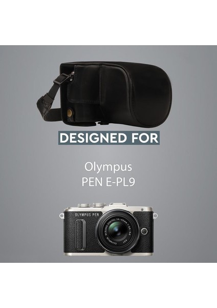 Panasonic ZS200, DC-TZ200 Suni Deri Dikey Kamera Çantası modelleri