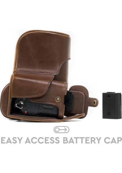 Sony Alpha A7S II, A7R II, A7II Suni Deri Kamera Çantası modelleri