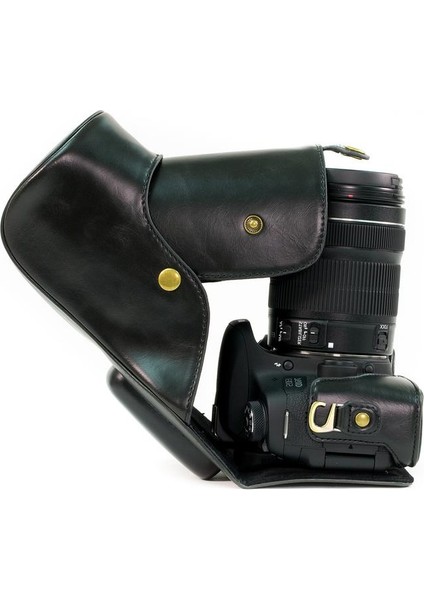 Canon EOS T6s, T6i, 750D, 8000D Suni Deri Kamera Çantası fırsatları