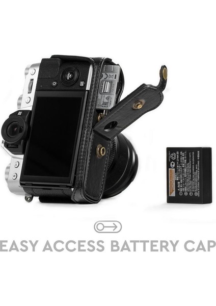 Fujifilm X-T10, X-T20, X-T30 Suni Deri Kamera Çantası (16-50mm / 18-55mm) modelleri