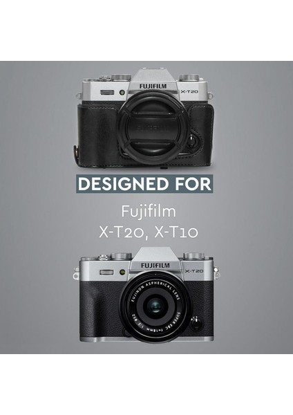 Fujifilm X-T10, X-T20, X-T30 Suni Deri Kamera Çantası (16-50mm / 18-55mm) fırsatları