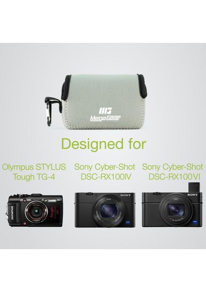 MG593 Sony Cyber-Shot Dsc-Rx100 Vı, Dsc-Rx100 V, Dsc-Rx100 Iv, Olympus Tough Tg-5, Tg-4 Neopren Kamera Kılıfı indirimleri