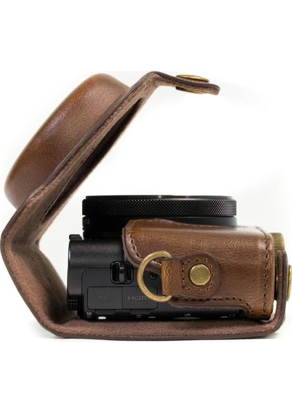 Sony Cyber-Shot DSC-HX80, HX90V Suni Deri Kamera Çantası fiyatları