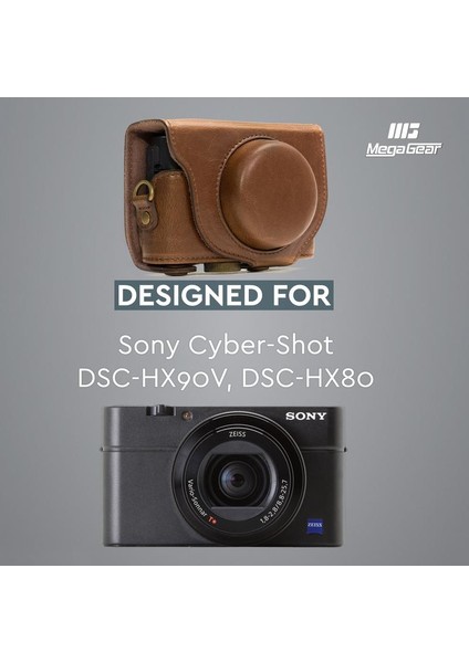 Sony Cyber-Shot DSC-HX80, HX90V Suni Deri Kamera Çantası indirimleri