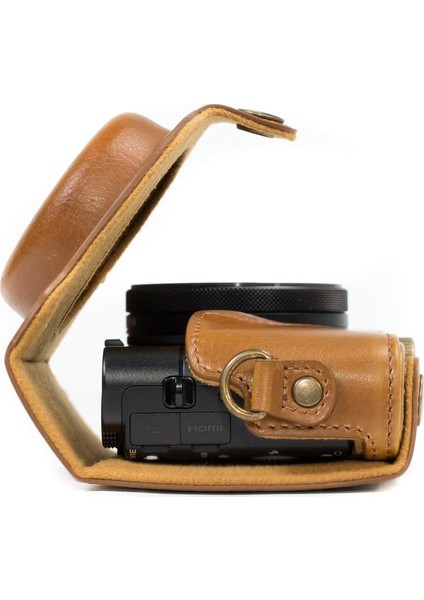 Sony Cyber-Shot DSC-HX80, HX90V Suni Deri Kamera Çantası fiyatları