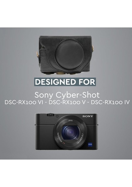 Sony Dsc-Rx100VI, 100V, 100IV Gerçek Deri Kamera Çantası fiyatları