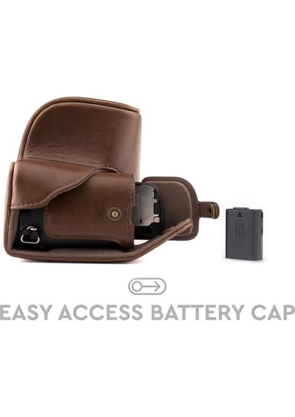 Sony Alpha A6000 A6300(16-50mm) Suni Deri Kamera Çantası fırsatları