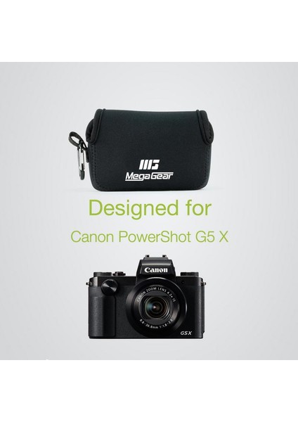 MG682 Powershot G5 X, G5 X Mark II Neopren Kamera Kılıfı