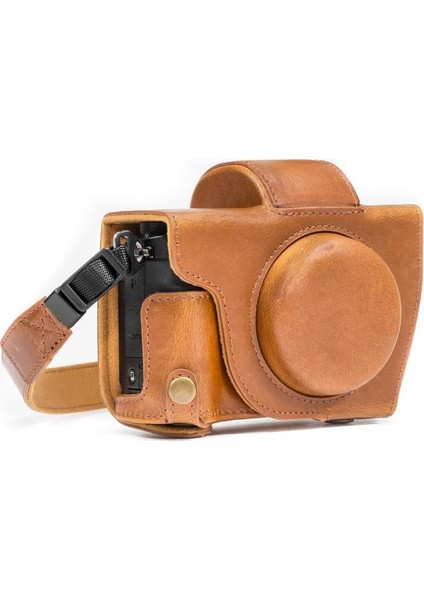 Canon Powershot G5 X Suni Deri Kamera Çantası
