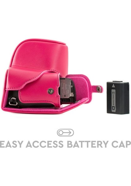 Sony Alpha A6000 A6300(16-50mm) Suni Deri Kamera Çantası fırsatları