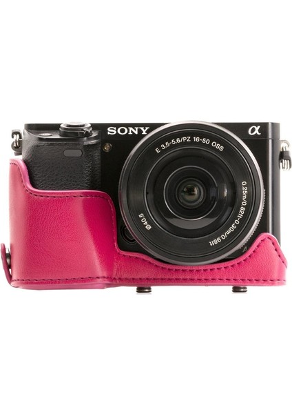 Sony Alpha A6000 A6300(16-50mm) Suni Deri Kamera Çantası indirimleri