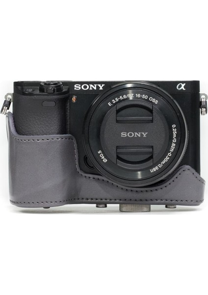 Sony Alpha A6000 A6300(16-50mm) Suni Deri Kamera Çantası fırsatları