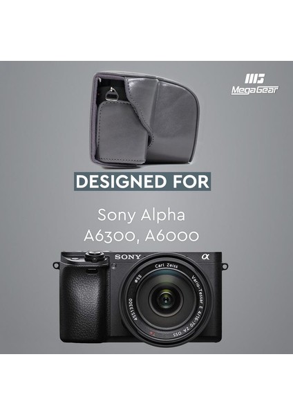 Sony Alpha A6000 A6300(16-50mm) Suni Deri Kamera Çantası indirimleri