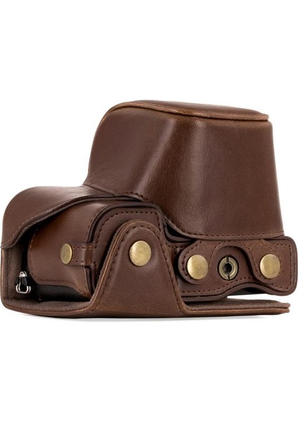 Sony Alpha A6000 A6300(16-50mm) Suni Deri Kamera Çantası