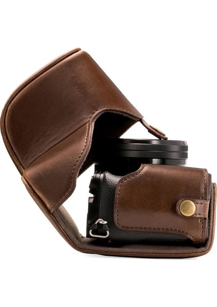 Sony Alpha A6000 A6300(16-50mm) Suni Deri Kamera Çantası modelleri