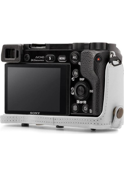 Sony Alpha A6000 A6300(16-50mm) Suni Deri Kamera Çantası modelleri