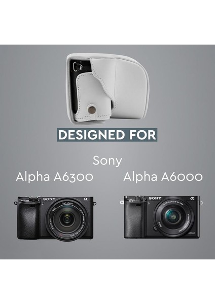Sony Alpha A6000 A6300(16-50mm) Suni Deri Kamera Çantası fırsatları