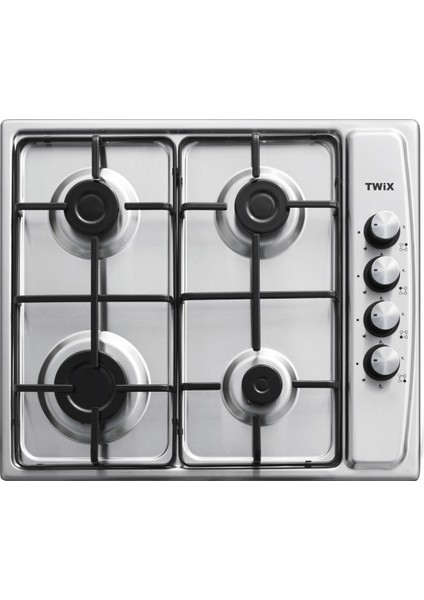 Kumtel Twix 410BF Ankastre Gaz Emniyetli İnox Ocak Doğalgazlı