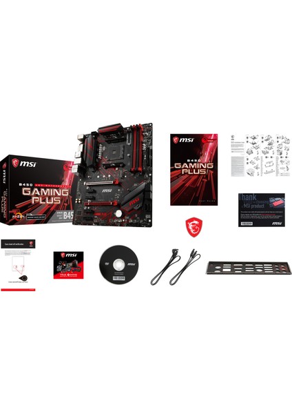 B450 Gaming PLUS Amd 3466(OC) DDR4 Soket ATX Anakart