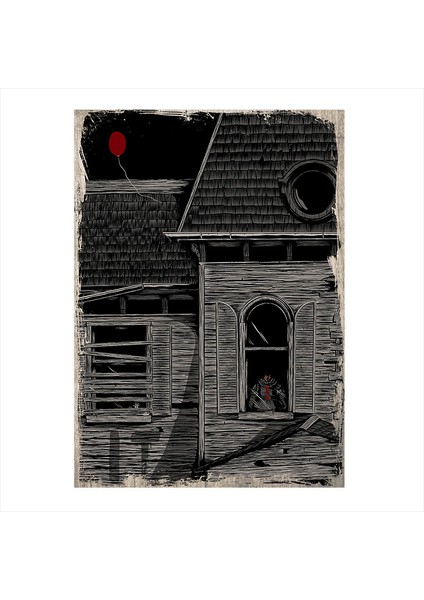 Ahşap Tablo Stephen Kings it O