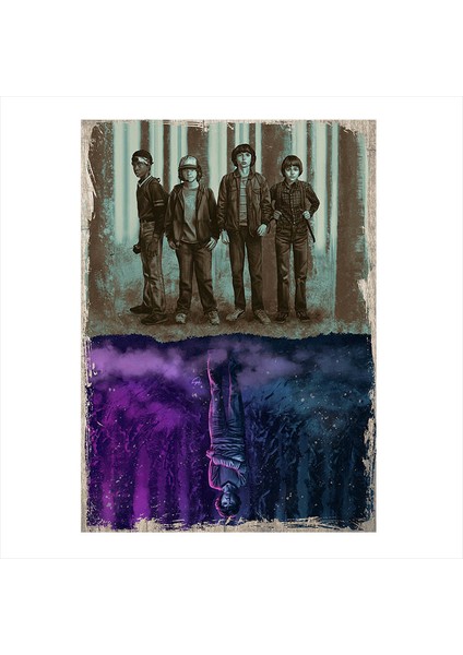 Ahşap Tablo Stranger Things