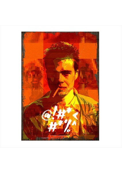 Ahşap Tablo Fight Club Dövüş Klübü