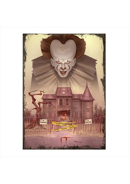 Ahşap Tablo Stephen King iT O