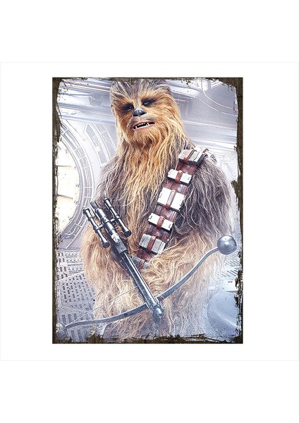 Ahşap Tablo Star Wars Chewbacca