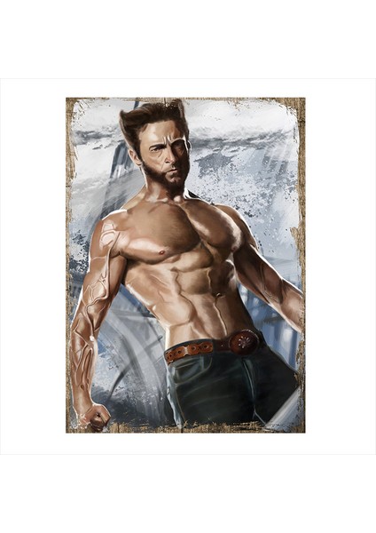 Ahşap Tablo Wolverine X Men