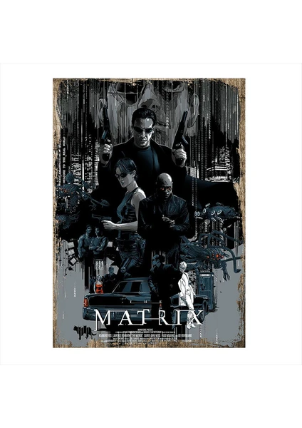 Tablomega Ahşap Tablo The Matrix Poster