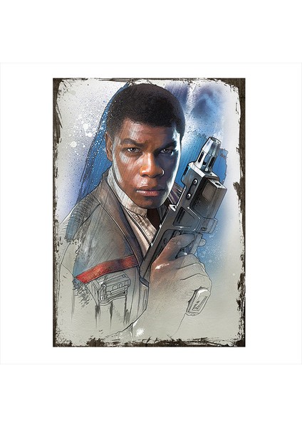 Ahşap Tablo Star Wars Finn