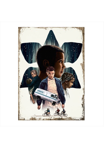 Ahşap Tablo Stranger Things