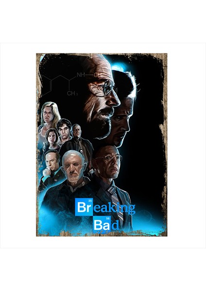 Ahşap Tablo Breaking Bad Afiş