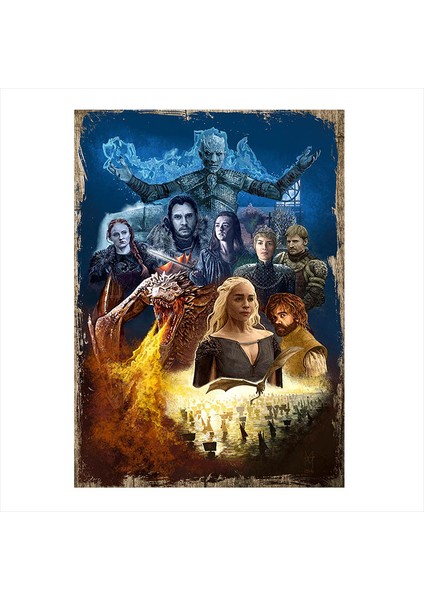 Ahşap Tablo Game Of Thrones Taht Oyunları