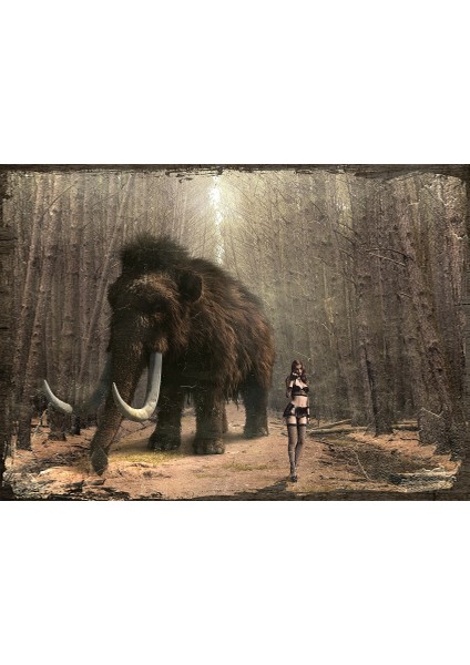 Ahşap Tablo Mamut
