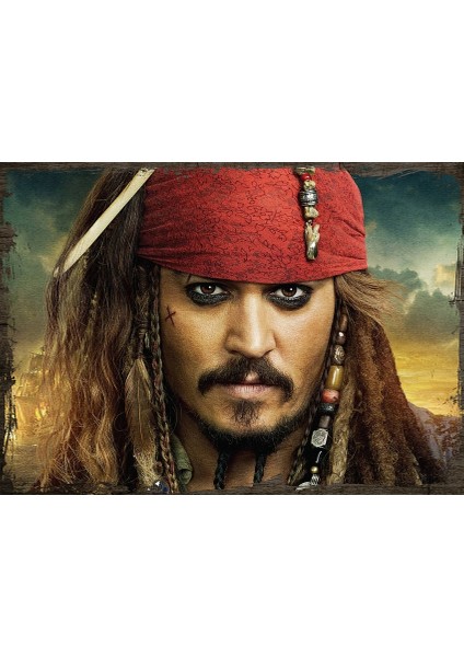 Ahşap Tablo Jack Sparrow