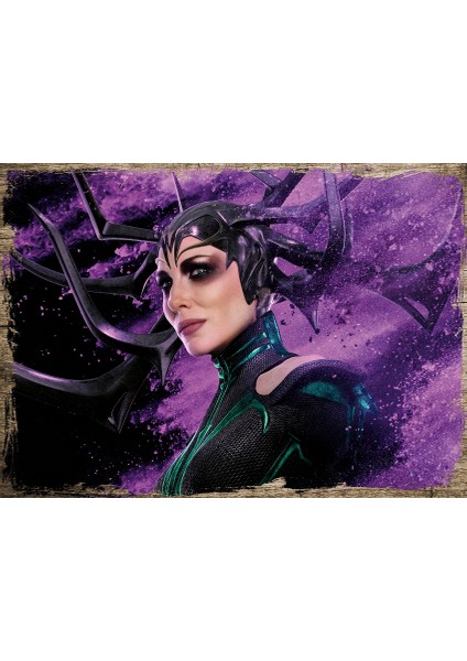 Ahşap Tablo Thor Ragnarok Hela