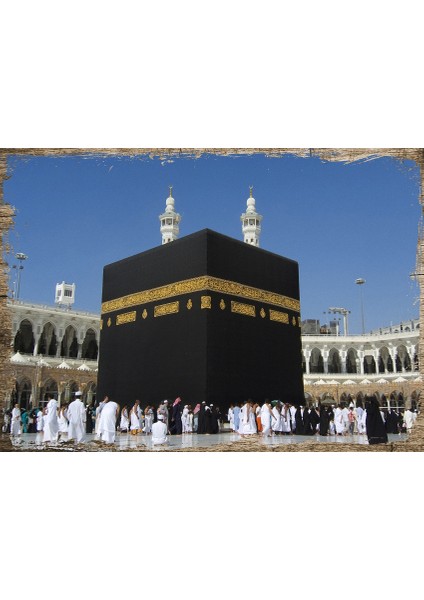 Ahşap Tablo Mescid-i Haram Kabe