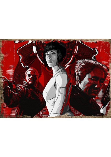 Ahşap Tablo Kabuktaki Hayalet