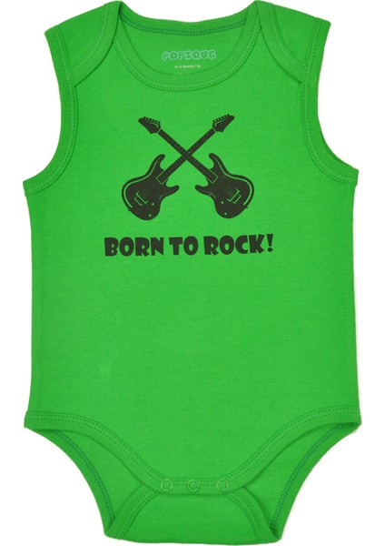 Born To Rock Kolsuz Yeşil Organik Body