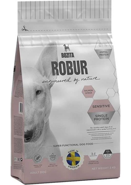 Robur Sensitive Single Protein Somonlu Köpek Maması 12,5 kg